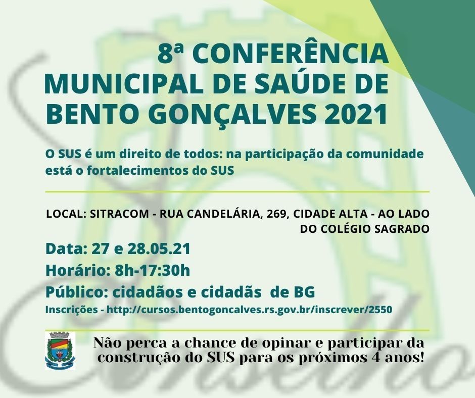 Conferência na Saúde inicia nesta quinta em Bento