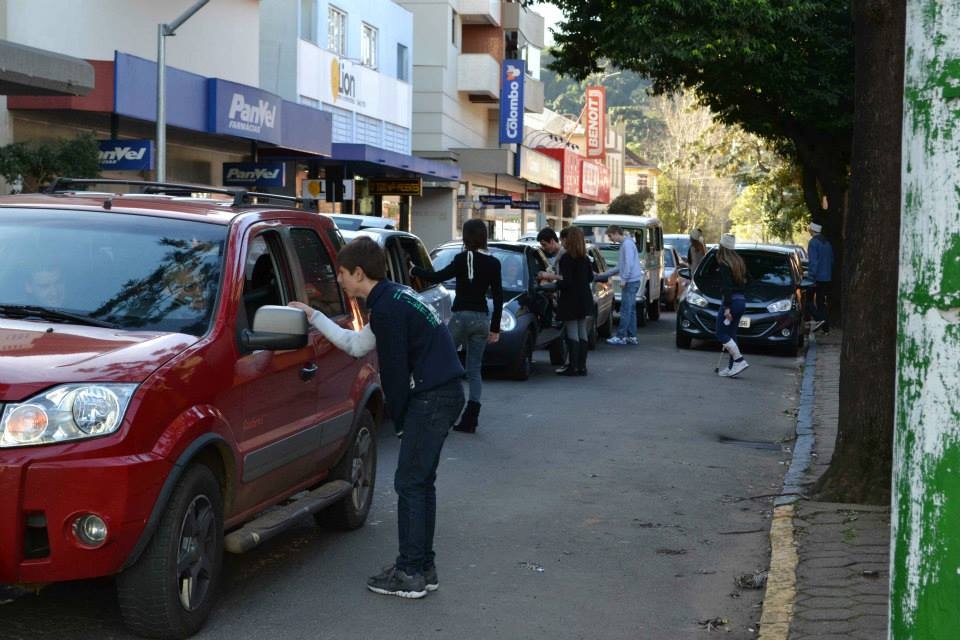 Campanha de trânsito em Garibaldi