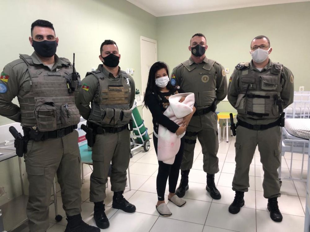 Brigada Militar de Bento salva bebê engasgado