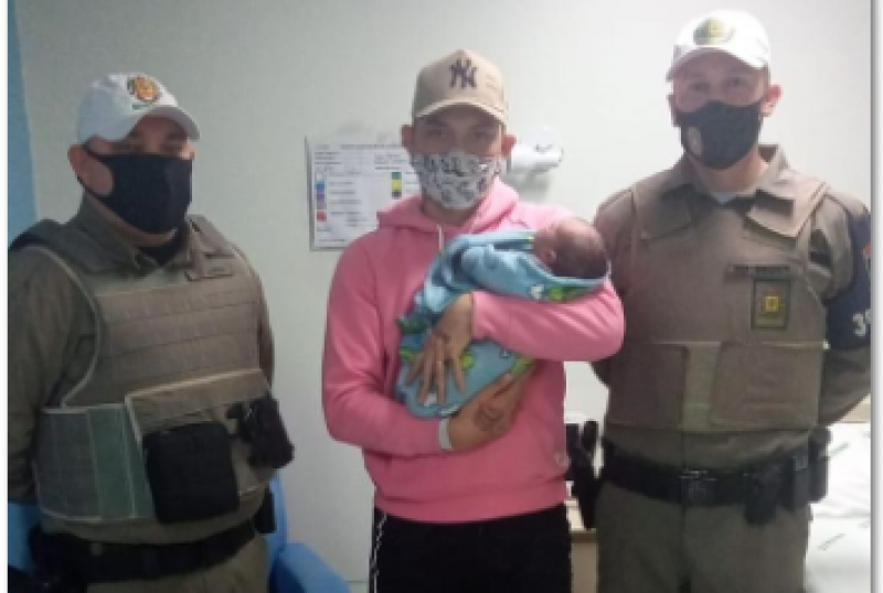 Brigada Militar salva recém-nascido de engasgo em Bento