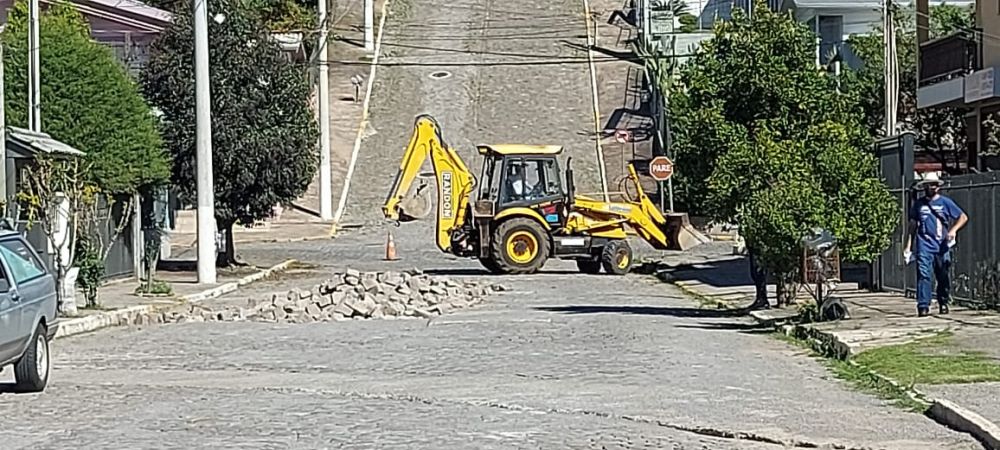 Rua Antônio Prado em Carlos Barbosa recebe melhorias