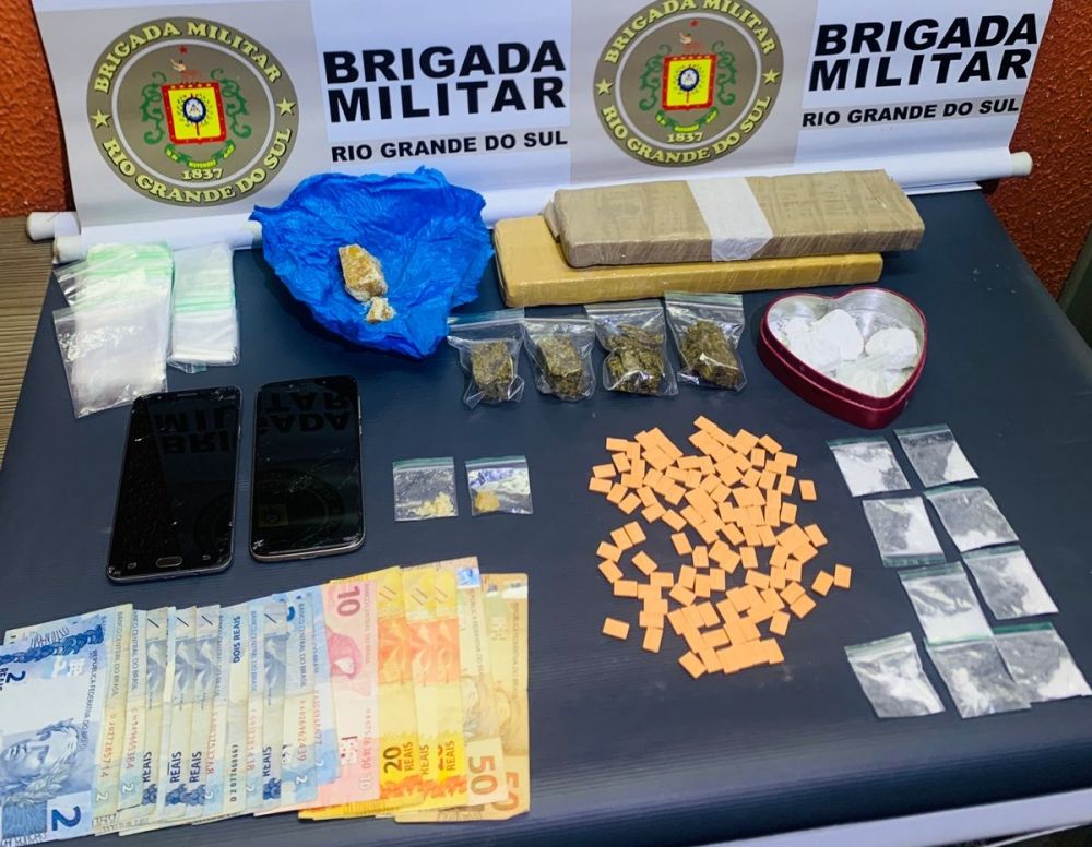 Brigada Militar prende homem por tráfico de drogas em Garibaldi