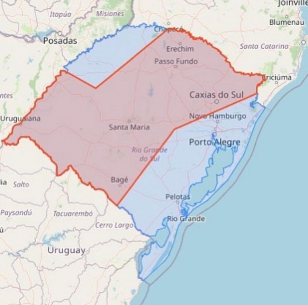 Defesa Civil emite alerta de temporal para a Serra Gaúcha