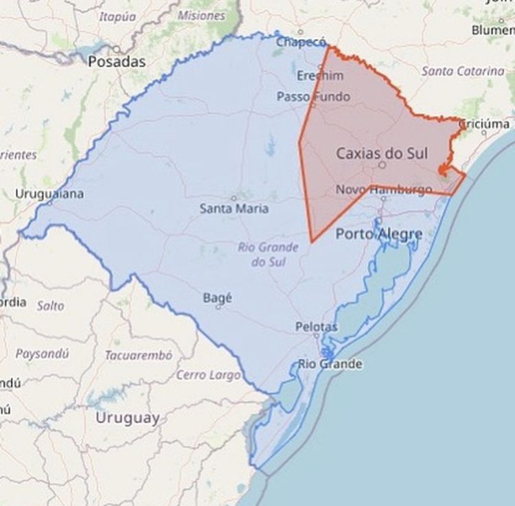 Defesa Civil emite alerta de chuva e ventos fortes na Serra