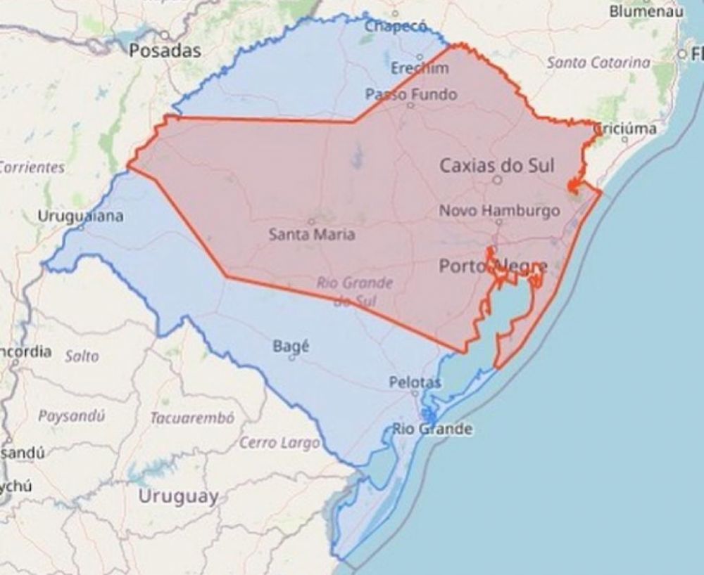 Defesa Civil emite alerta de chuva forte e descargas elétricas