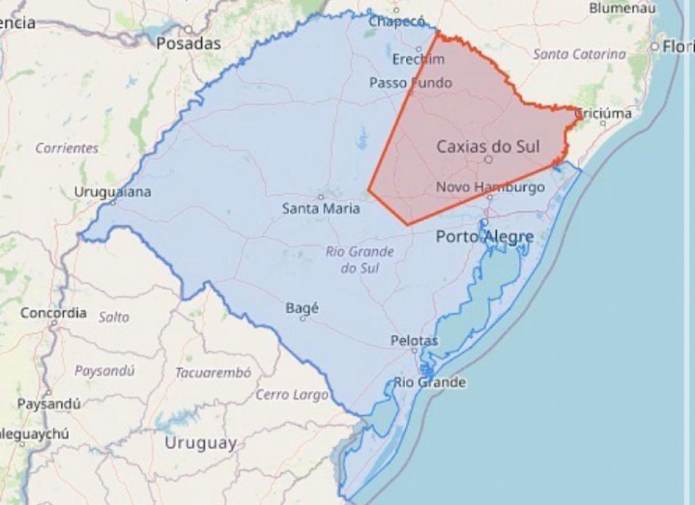 Defesa Civil emite alerta de chuva e ventos de até 70km