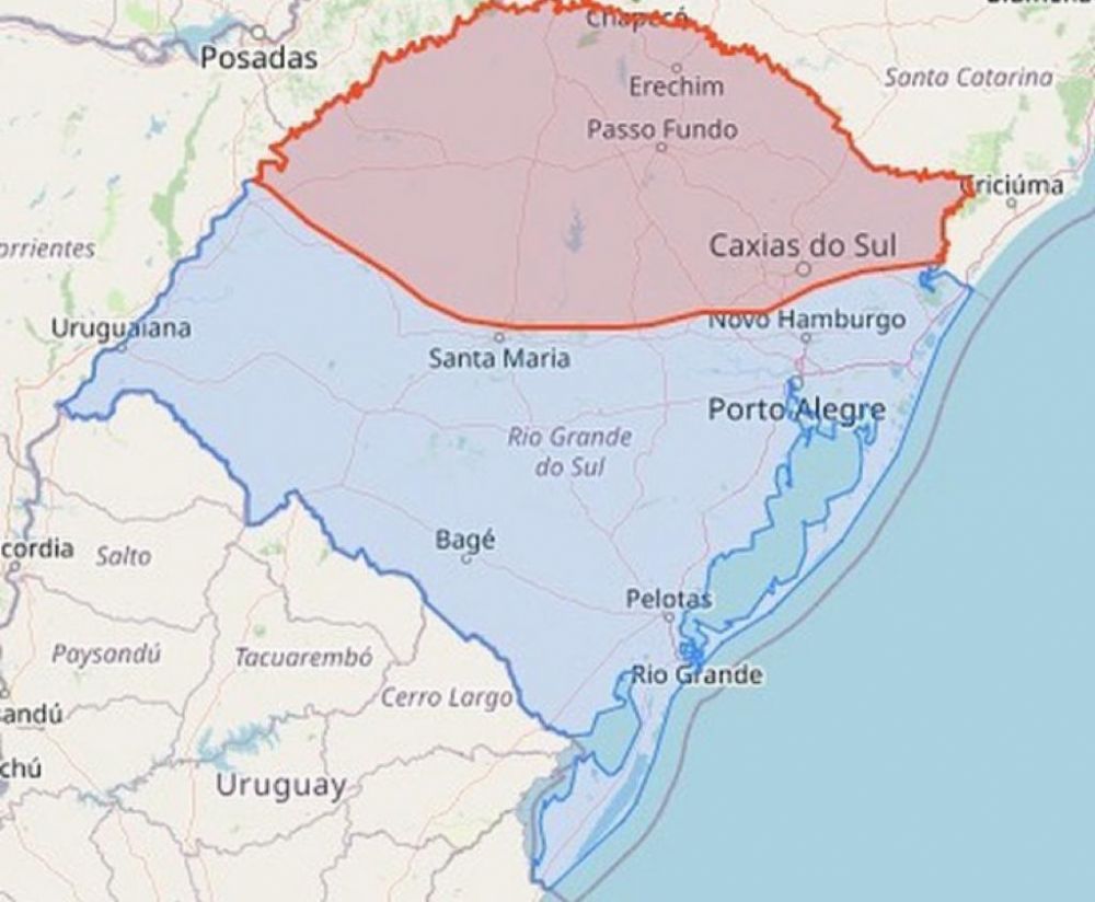 Defesa Civil emite novo alerta de temporal na Serra