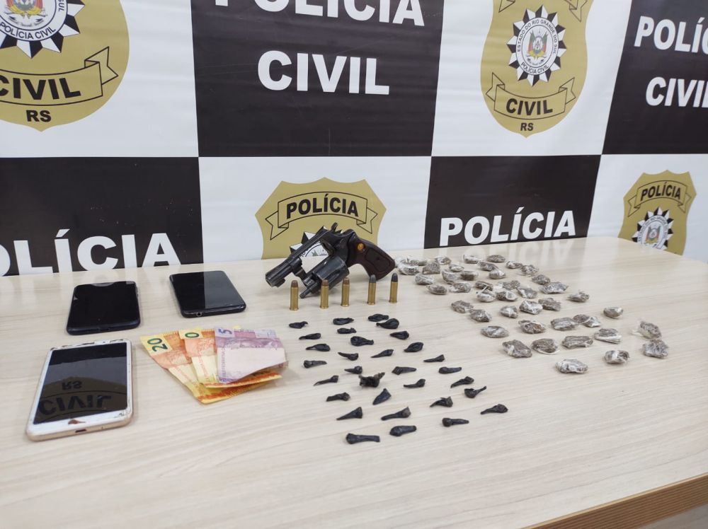 Polícia Civil prende casal acusado de participação em homicídios em Farroupilha