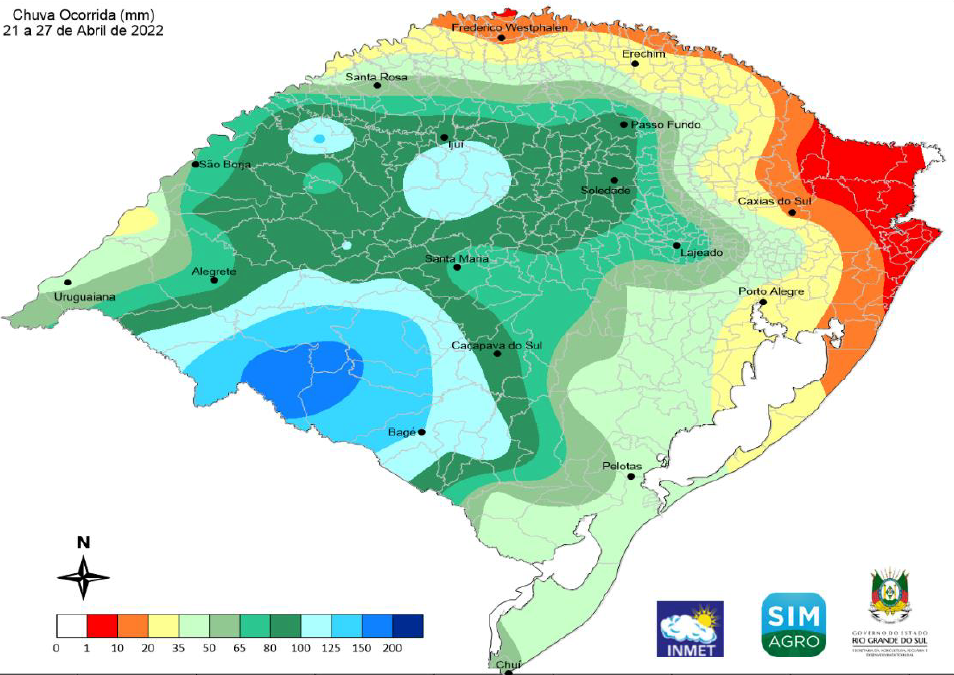 Chuva e umidade persistem durante os próximos dias