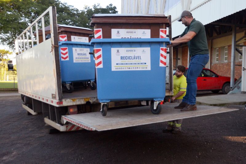 Município de Garibaldi está substituindo mais de 100 containers de lixo