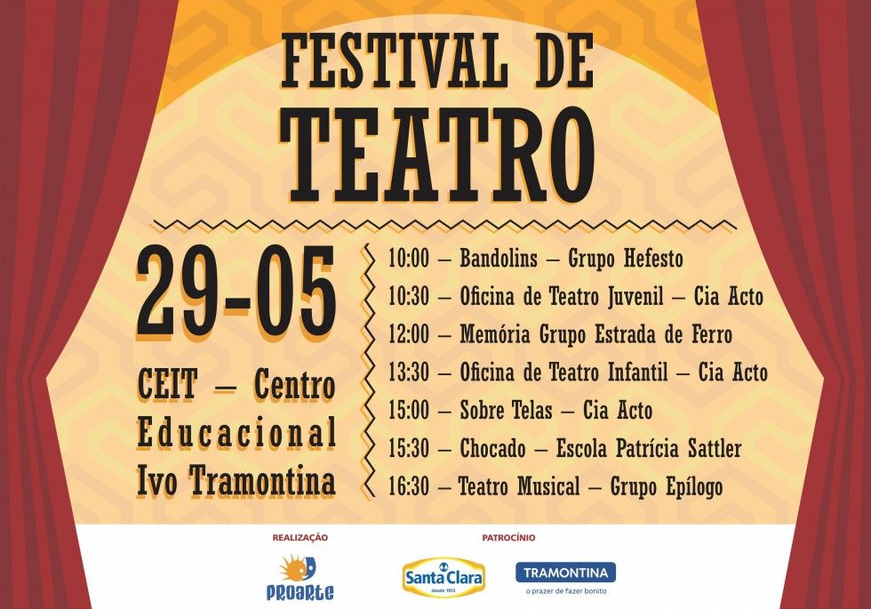 Carlos Barbosa realiza Festival de Teatro no fim de semana