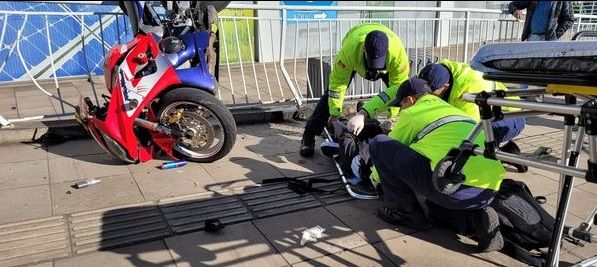 Acidente entre carro e moto deixa uma pessoa ferida em Bento Gonçalves