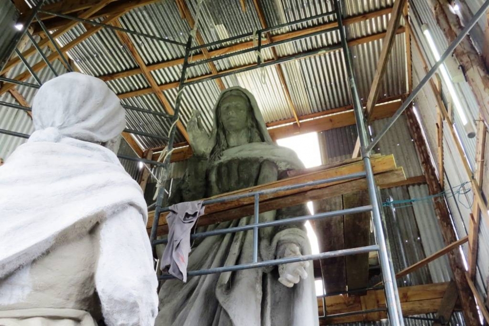 Nova estátua de Caravaggio deve ficar pronta em dois meses em Farroupilha