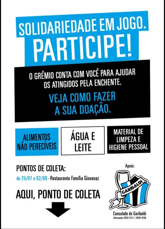  Consulado Gremista de Garibaldi promove campanha