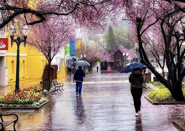 Frio e chuva marcam o final de semana na Serra