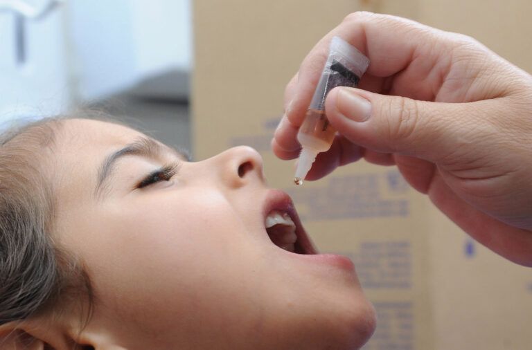 Bento alcança 43% da cobertura vacinal contra poliomielite
