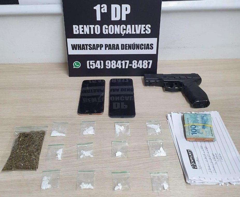 Casal é preso por tráfico de drogas em Bento Gonçalves
