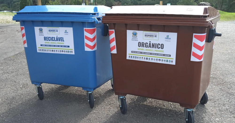 Mais 125 contentores de lixo são instalados nos bairros de Carlos Barbosa