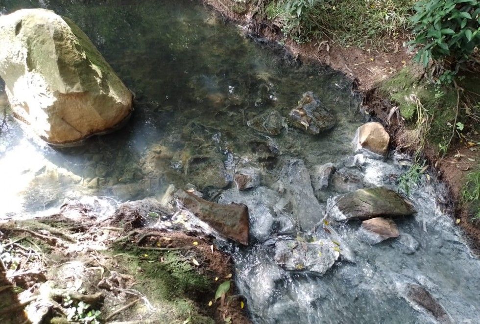 Coloração e mau cheiro em córrego é investigada em Carlos Barbosa