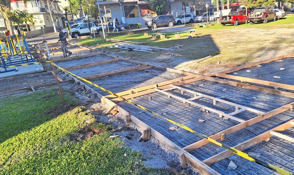 Reformas no Parque da Estação em Carlos Barbosa