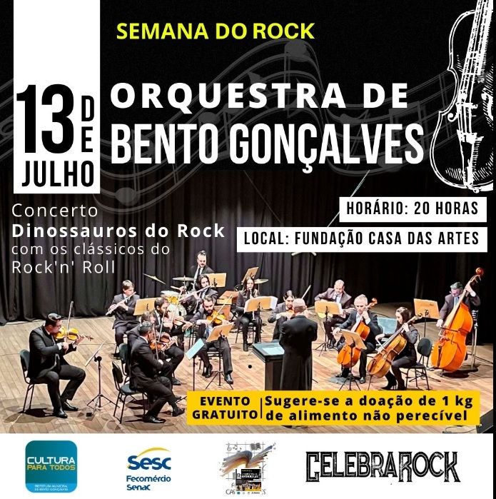 Concerto Dinossauros do Rock é nesta quinta-feira