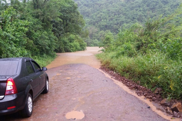 ERS - 431 está submersa no trecho de Bento Gonçalves