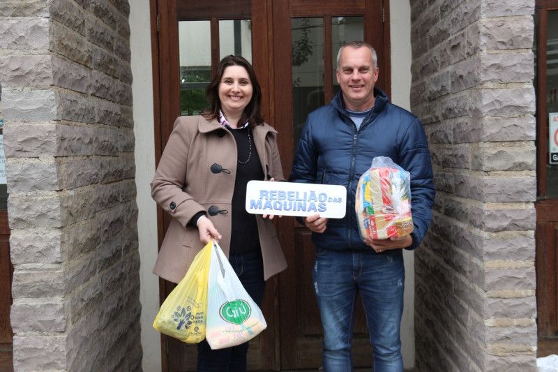 Assistência Social de Garibaldi recebe cerca de 135 kg de alimentos