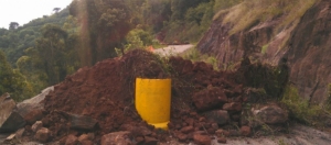 Trecho da estrada de  Linha Araújo e Souza, em Garibaldi, segue interditado