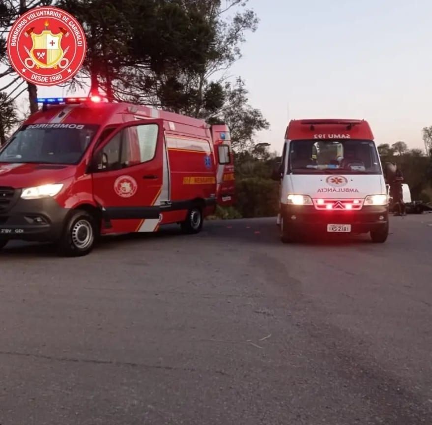 Motociclista fica ferido em acidente entre Garibaldi e Farroupilha 