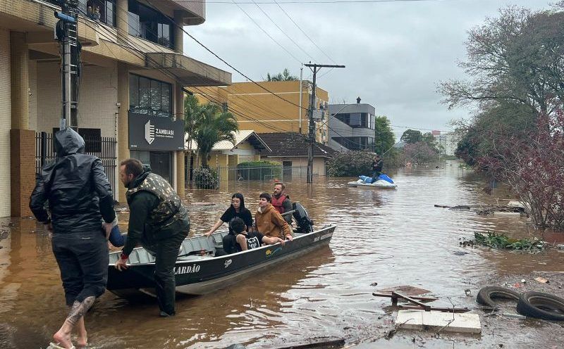 Rio atinge 28,95 metros e enchente no Vale do Taquari é a 2ª maior da história