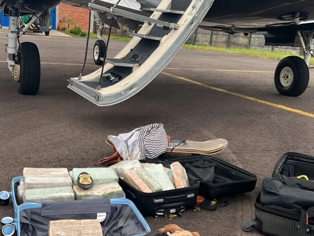 Avião é apreendido em Caxias do Sul com 35 quilos de cocaína