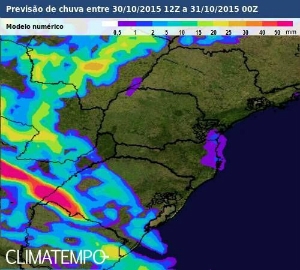 Volta a chover forte no Sul 