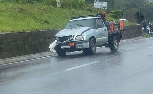 Colisão resulta em uma pessoa ferida no Trevo da Chandon