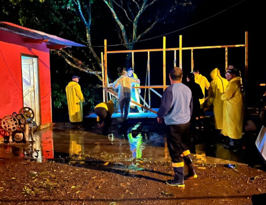 Bairros e interior de Bento são afetados pelas chuvas