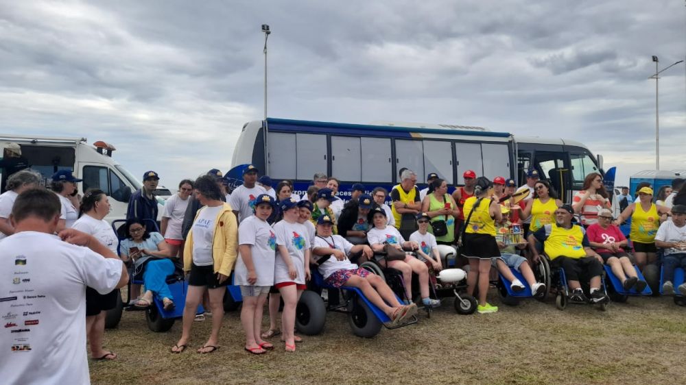 Alunos da Apae de Garibaldi participaram do Verão Total