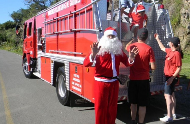 Confira roteiro da campanha Papai Noel é Bombeiro Voluntário