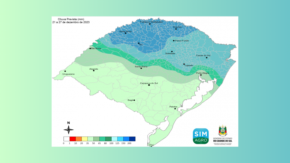 Próximos dias serão de umidade e chuva no Estado