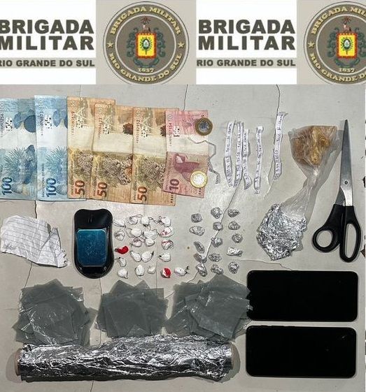   Brigada Militar prende casal de traficantes em Carlos Barbosa 