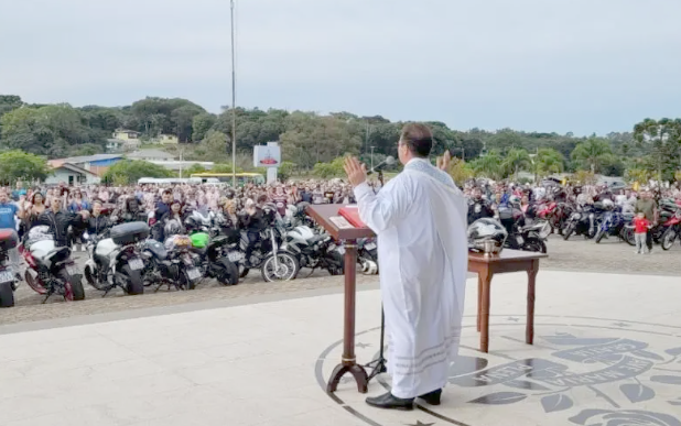Milhares de fiéis participam da 46ª pré-romaria dos motociclistas em Caravaggio