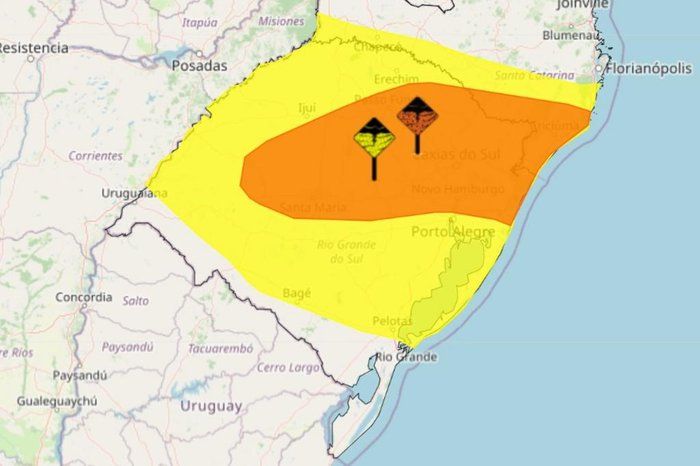 Mais dois alertas de tempestade são emitidos pelo INMET
