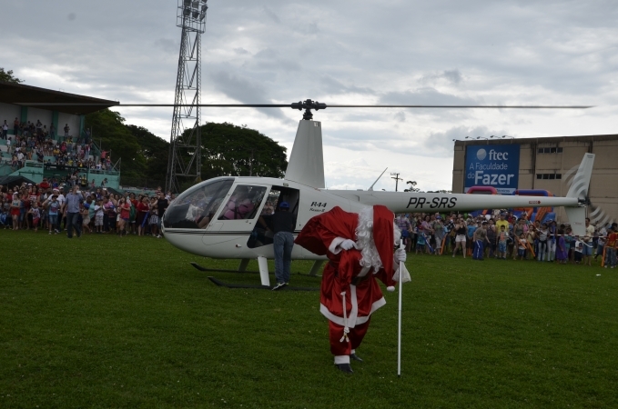 Chegada do Papai Noel em Bento Gonçalves