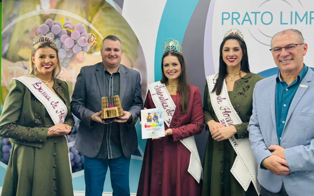 Comitiva da Fenavinho/Expobento participa do Prato Limpo