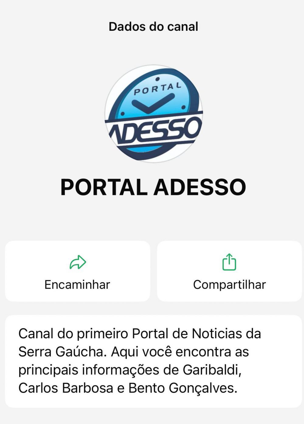 Acesse gratuitamente o Canal do Portal Adesso no WhatsApp 