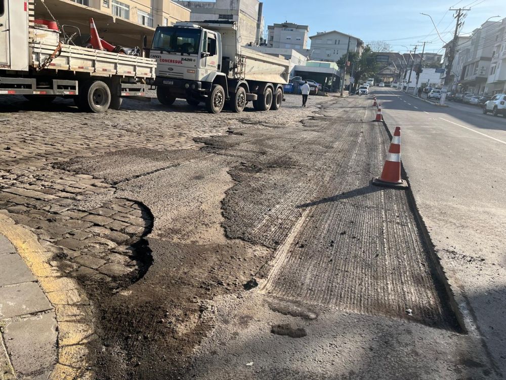 Faixa elevada será implantada em frente a Estação Rodoviária de Garibaldi