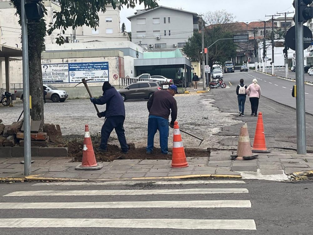 Faixa elevada será implantada em frente a Estação Rodoviária de Garibaldi