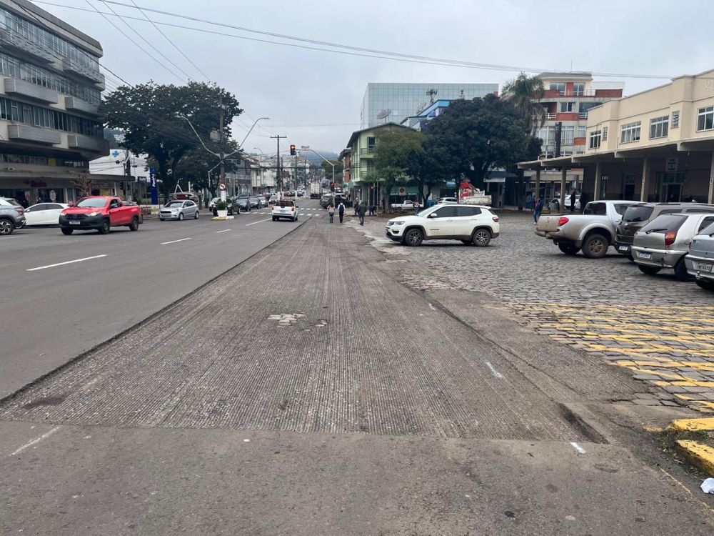 Faixa elevada será implantada em frente a Estação Rodoviária de Garibaldi