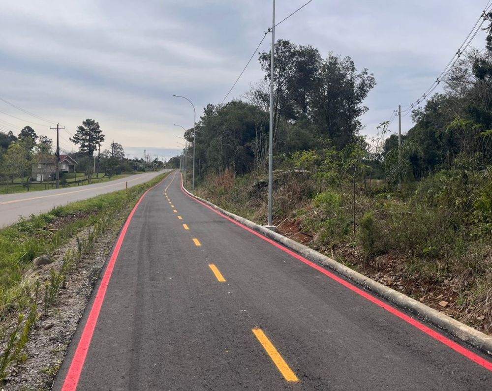Ciclovia que liga Garibaldi, Carlos Barbosa e Farroupilha está 72% concluída
