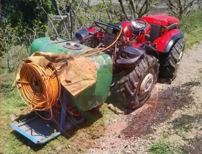 Agricultor fica ferido após tombar trator entre Garibaldi e Farroupilha