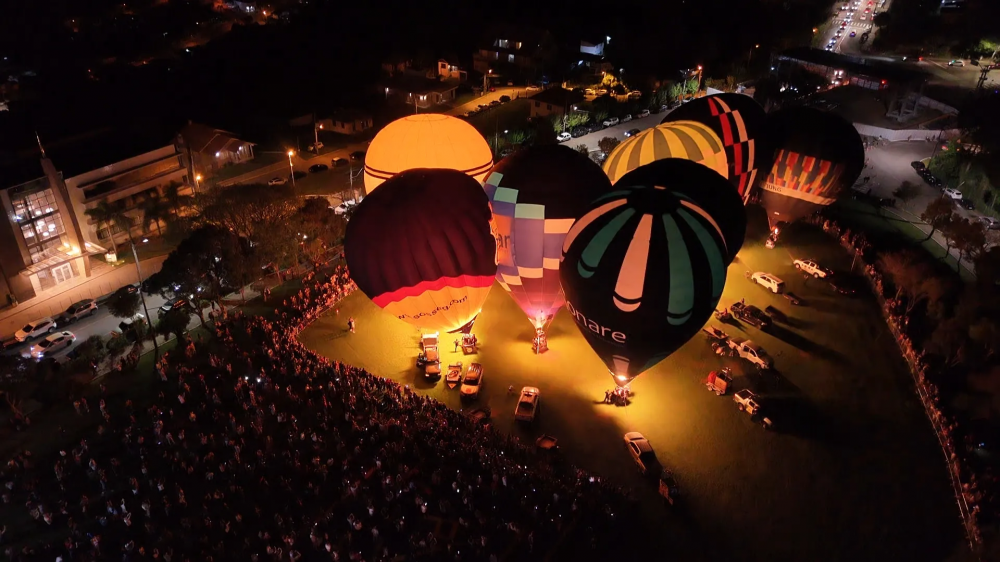 Balonismo coloriu o céu de Bento Gonçalves nos últimos dias