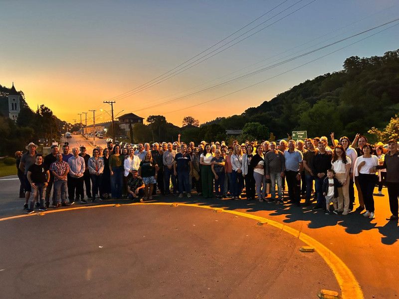 Inaugurada a nova ponte de comunidade da Marcorama no interior de Garibaldi